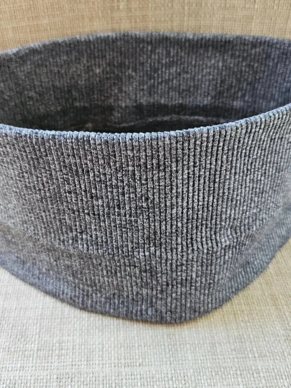 Ivy Parker By Beyonce Women Headband Gray Sport Ribbed Wide Head Band NEW